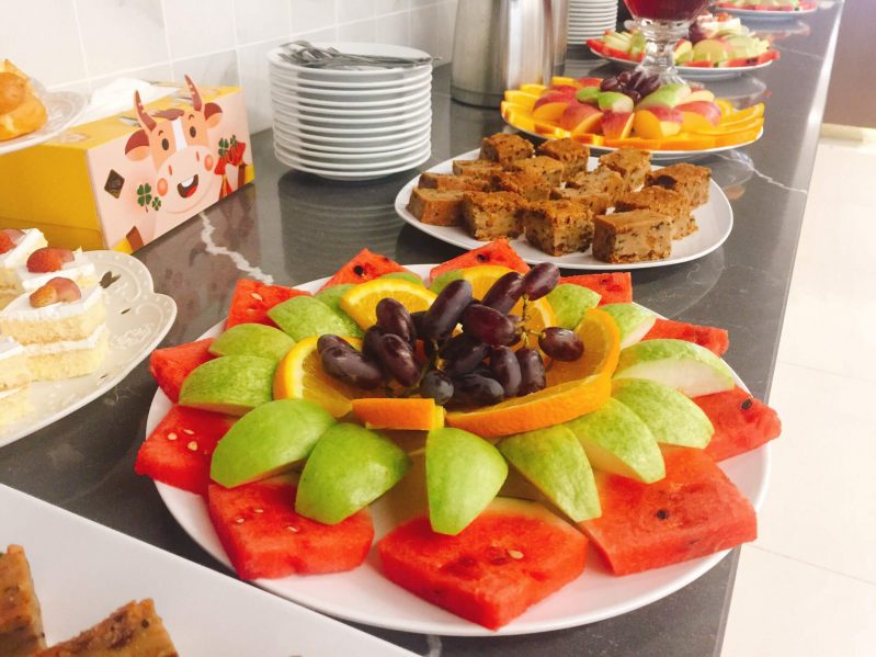 tiệc ngọt hoa quả dd